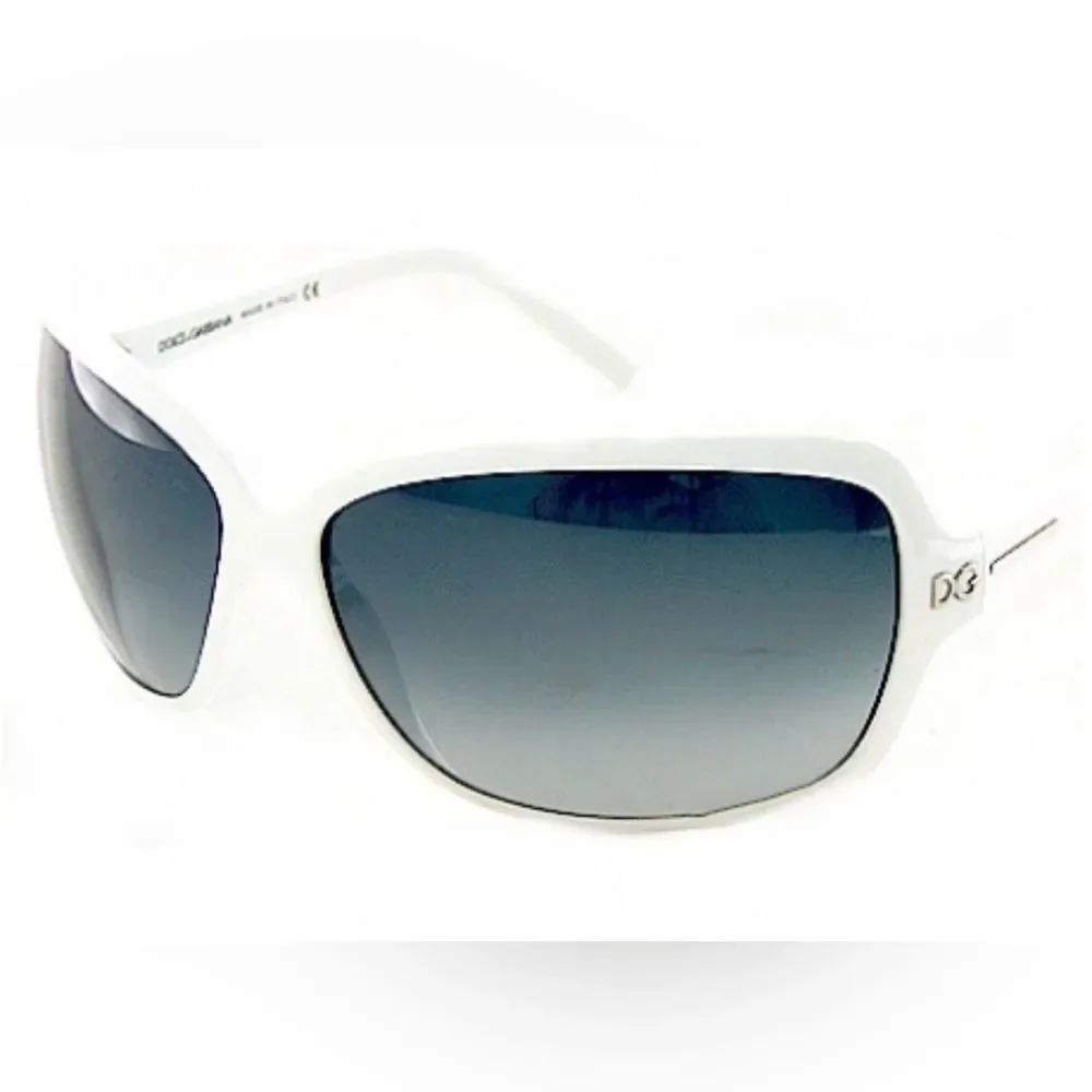 Dolce & Gabbana White Frame Sunglasses